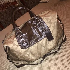 Vintage Brown Coach Satchel/Cross Body Bag